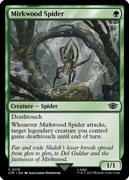 naokuroshop MTG [LTR][0178][緑][C][EN][闇の森の蜘蛛/Mirkwood Spider] NM