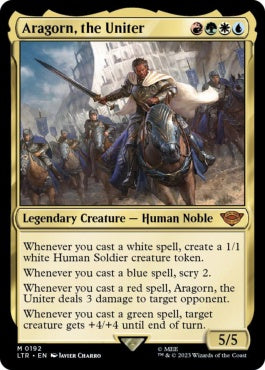 naokuroshop MTG [LTR][0192][多][M][EN][統一王、アラゴルン/Aragorn, the Uniter]（foil） NM