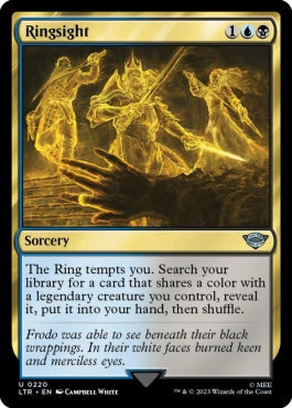 naokuroshop MTG [LTR][0220][多][U][EN][指輪の視界/Ringsight]（foil） NM