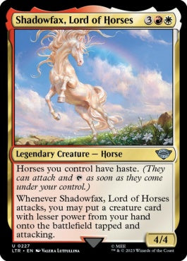 naokuroshop MTG [LTR][0227][多][U][EN][馬の王者、飛蔭/Shadowfax, Lord of Horses]（foil） NM