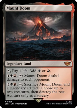 naokuroshop MTG [LTR][0258][土地][M][EN][滅びの山/Mount Doom]（foil） NM