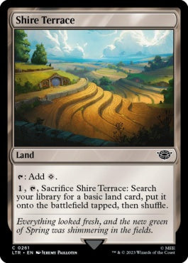 naokuroshop MTG [LTR][0261][土地][C][EN][ホビット庄の段々畑/Shire Terrace] NM