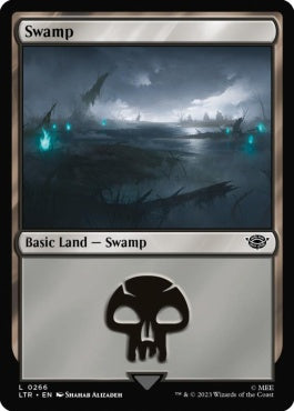 naokuroshop MTG [LTR][0266][土地][C][EN][沼/Swamp]（foil） NM