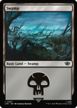 naokuroshop MTG [LTR][0267][土地][C][EN][沼/Swamp]（foil） NM