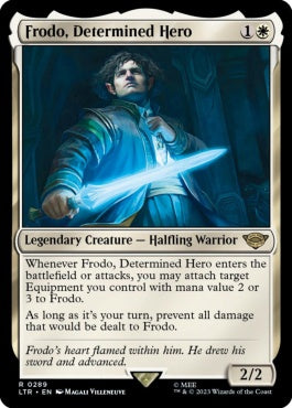 naokuroshop MTG [LTR][0289][白][R][EN][固き決意の英雄、フロド/Frodo, Determined Hero] NM