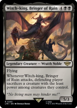 naokuroshop MTG [LTR][0293][黒][R][EN][破滅をもたらす者、魔王/Witch-king, Bringer of Ruin] NM