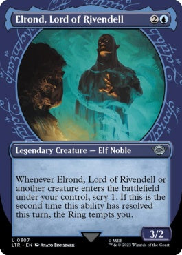 naokuroshop MTG [LTR][0307][青][U][EN][裂け谷の王、エルロンド/Elrond, Lord of Rivendell] NM