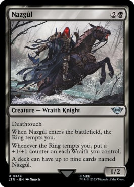 naokuroshop MTG [LTR][0334][黒][U][EN][ナズグル/Nazgûl] NM