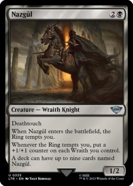 naokuroshop MTG [LTR][0335][黒][U][EN][ナズグル/Nazgûl] NM