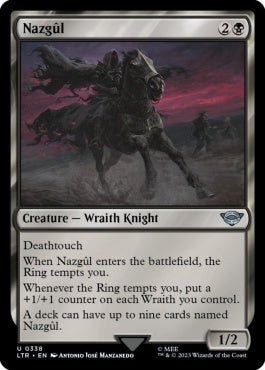 naokuroshop MTG [LTR][0338][黒][U][EN][ナズグル/Nazgûl]（foil） NM