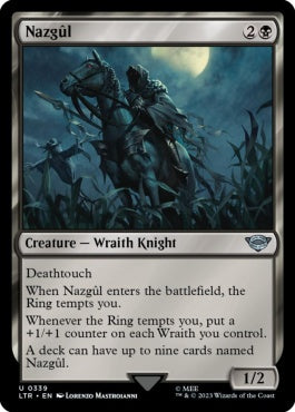 naokuroshop MTG [LTR][0339][黒][U][EN][ナズグル/Nazgûl]（foil） NM