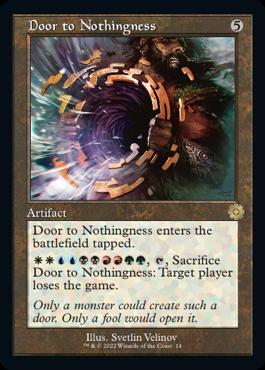 naokuroshop MTG [BRR][014][茶][R][EN][空虚への扉/Door to Nothingness]（foil） NM