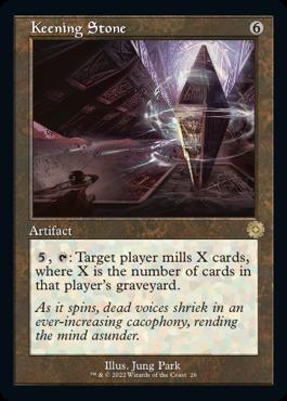 naokuroshop MTG [BRR][026][茶][R][EN][号泣の石/Keening Stone]（foil） NM