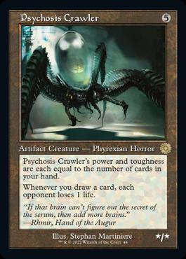 naokuroshop MTG [BRR][044][茶][R][EN][精神の病を這うもの/Psychosis Crawler]（foil） NM