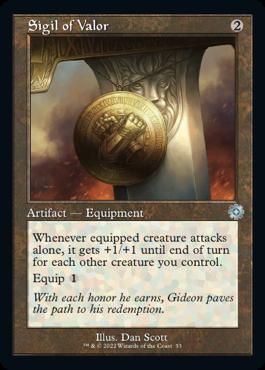 naokuroshop MTG [BRR][053][茶][U][EN][武勇の印章/Sigil of Valor] NM