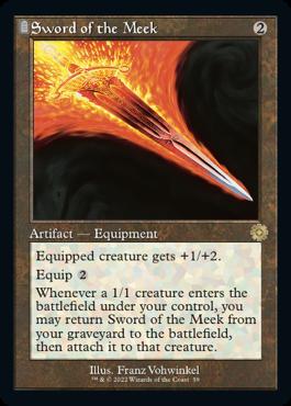 naokuroshop MTG [BRR][059][茶][R][EN][弱者の剣/Sword of the Meek]（foil） NM