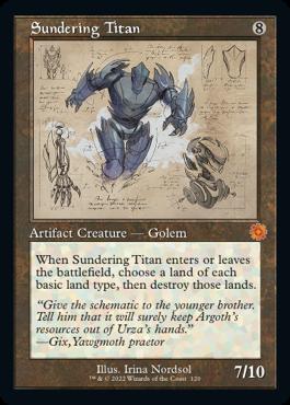 naokuroshop MTG [BRR][120][茶][M][EN][隔離するタイタン/Sundering Titan] NM