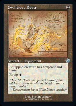 naokuroshop MTG [BRR][121][茶][U][EN][速足のブーツ/Swiftfoot Boots]（foil） NM