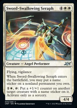 naokuroshop MTG [UNF][030][白][U][EN][Sword-Swallowing Seraph] NM