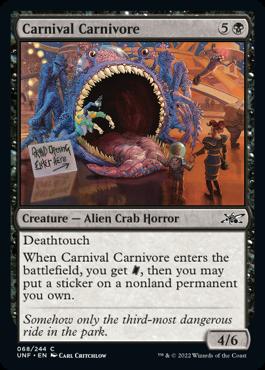 naokuroshop MTG [UNF][068][黒][C][EN][Carnival Carnivore] NM