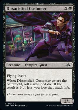 naokuroshop MTG [UNF][072][黒][C][EN][Dissatisfied Customer]（foil） NM