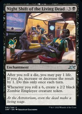 naokuroshop MTG [UNF][081][黒][U][EN][Night Shift of the Living Dead]（foil） NM