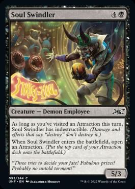 naokuroshop MTG [UNF][093][黒][C][EN][Soul Swindler]（foil） NM