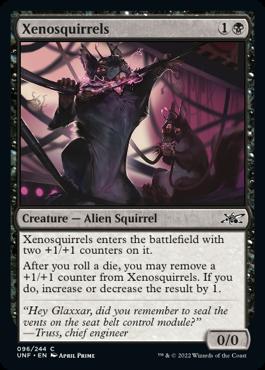 naokuroshop MTG [UNF][096][黒][C][EN][Xenosquirrels]（foil） NM