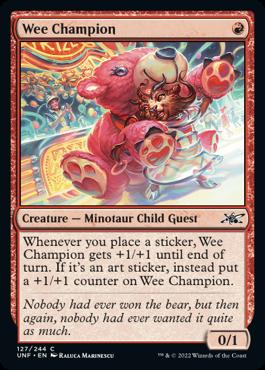 naokuroshop MTG [UNF][127][赤][C][EN][Wee Champion]（foil） NM