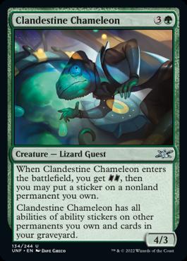 naokuroshop MTG [UNF][134][緑][U][EN][Clandestine Chameleon] NM