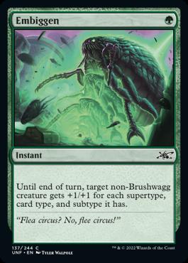 naokuroshop MTG [UNF][137][緑][C][EN][Embiggen]（foil） NM