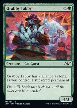 naokuroshop MTG [UNF][140][緑][C][EN][Grabby Tabby]（foil） NM