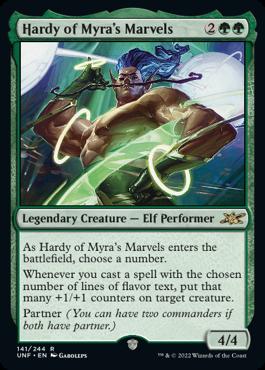 naokuroshop MTG [UNF][141][緑][R][EN][Hardy of Myra's Marvels]（どんぐりスタンプ）（foil） NM