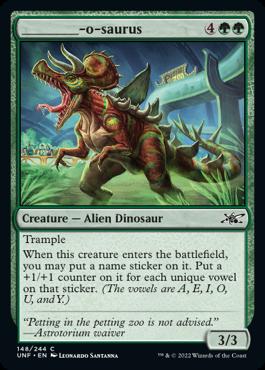 naokuroshop MTG [UNF][148][緑][C][EN][________-o-saurus]（foil） NM