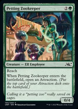 naokuroshop MTG [UNF][150][緑][C][EN][Petting Zookeeper] NM