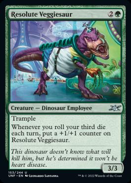 naokuroshop MTG [UNF][153][緑][U][EN][Resolute Veggiesaur] NM