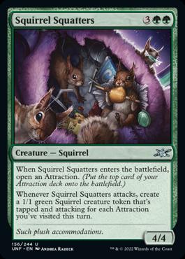 naokuroshop MTG [UNF][156][緑][U][EN][Squirrel Squatters] NM