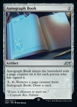 naokuroshop MTG [UNF][183][茶][U][EN][Autograph Book]（どんぐりスタンプ）（foil） NM