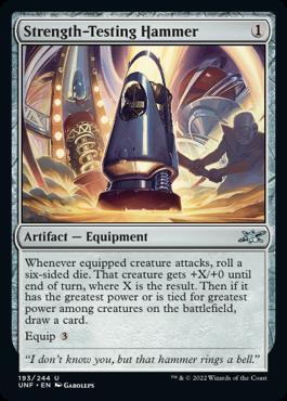 naokuroshop MTG [UNF][193][茶][U][EN][Strength-Testing Hammer]（foil） NM