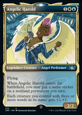 naokuroshop MTG [UNF][255][多][U][EN][Angelic Harold]（どんぐりスタンプ）（foil） NM