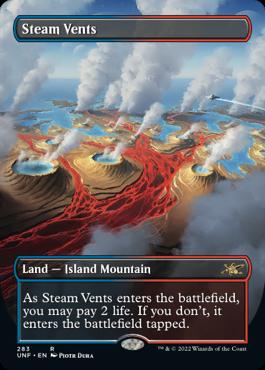 naokuroshop MTG [UNF][283][土][R][EN][蒸気孔/Steam Vents]（foil） NM