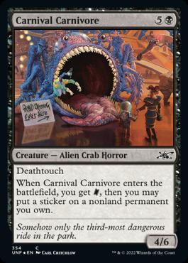 naokuroshop MTG [UNF][354][黒][C][EN][Carnival Carnivore] NM