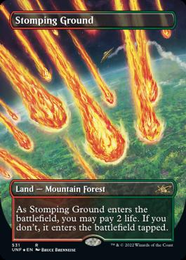 naokuroshop MTG [UNF][531][土][R][EN][踏み鳴らされる地/Stomping Ground] NM