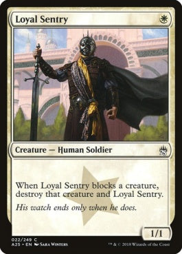 naokuroshop MTG [A25][022][白][C][EN][忠誠な歩哨/Loyal Sentry] NM