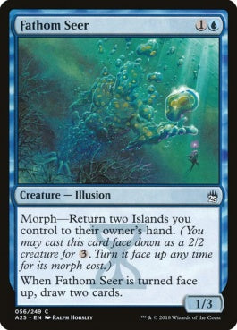 naokuroshop MTG [A25][056][青][C][EN][水深の予見者/Fathom Seer] NM