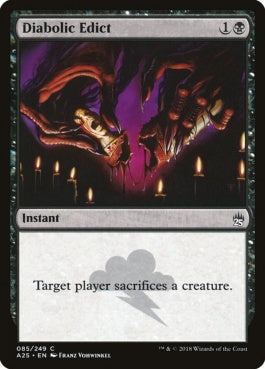 naokuroshop MTG [A25][085][黒][C][EN][悪魔の布告/Diabolic Edict] NM