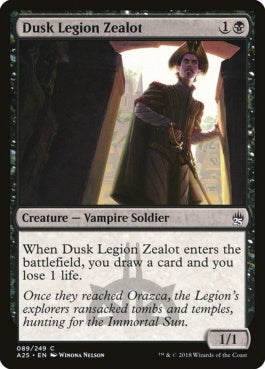 naokuroshop MTG [A25][089][黒][C][EN][薄暮軍団の盲信者/Dusk Legion Zealot] NM