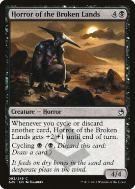 naokuroshop MTG [A25][093][黒][C][EN][遺棄地の恐怖/Horror of the Broken Lands] NM