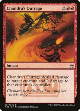 naokuroshop MTG [A25][124][赤][C][EN][チャンドラの憤慨/Chandra's Outrage] NM