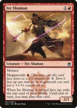 naokuroshop MTG [A25][137][赤][U][EN][激憤の巫師/Ire Shaman] NM